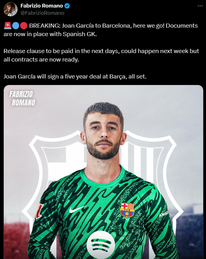 HERE WE GO! Barca ma NOWEGO BRAMKARZA!